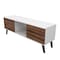 Manhattan Comfort Doyers 53.15 TV Stand, White and Nut Brown 174AMC188 - alternate 2